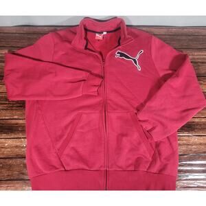 Puma Iconic T7 1/4 Zip Fleece Pullover Burgundy Men's XL